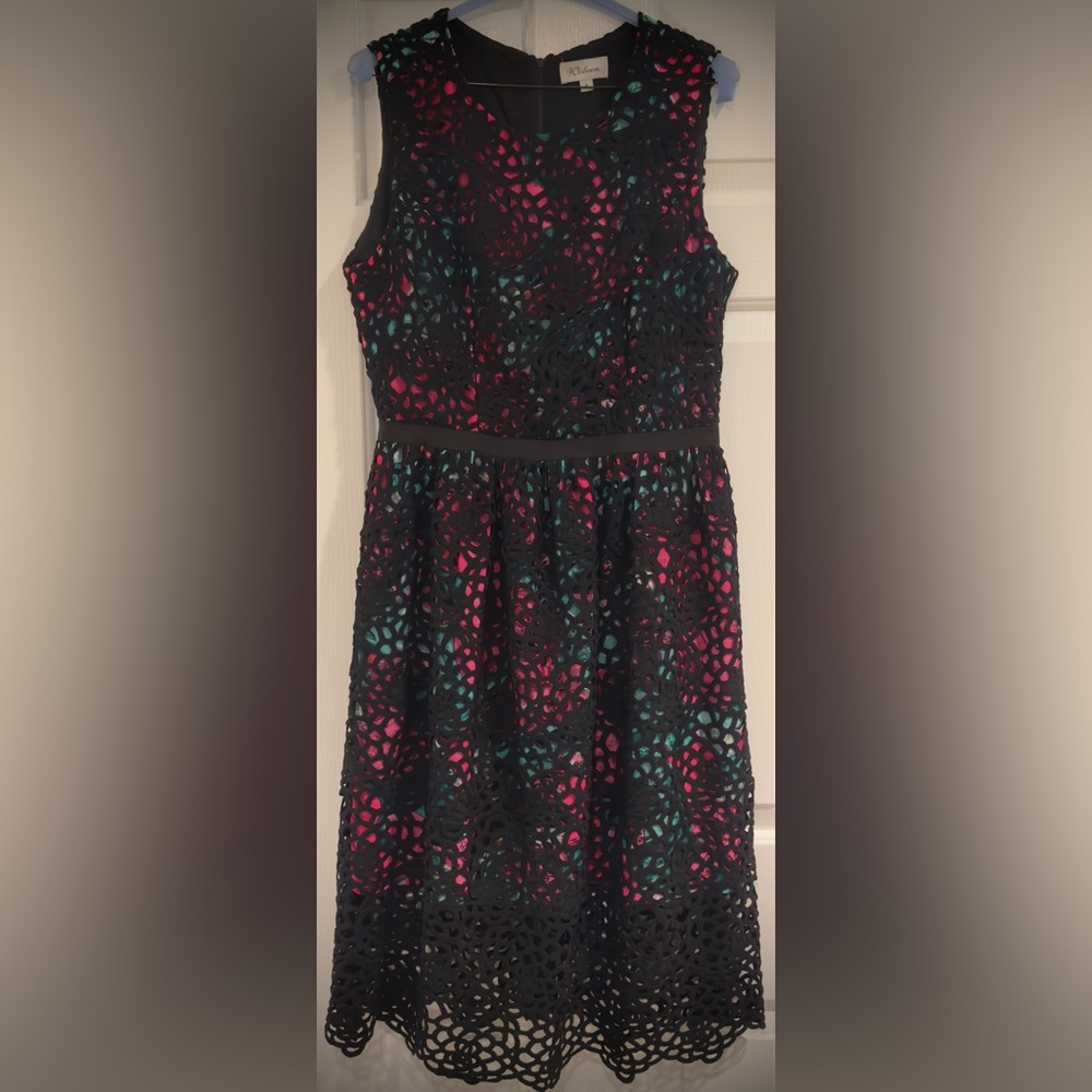 Wolven Black and Pink Formal Dress